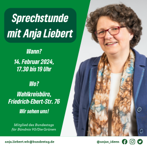 Sprechstunde Anja Liebert