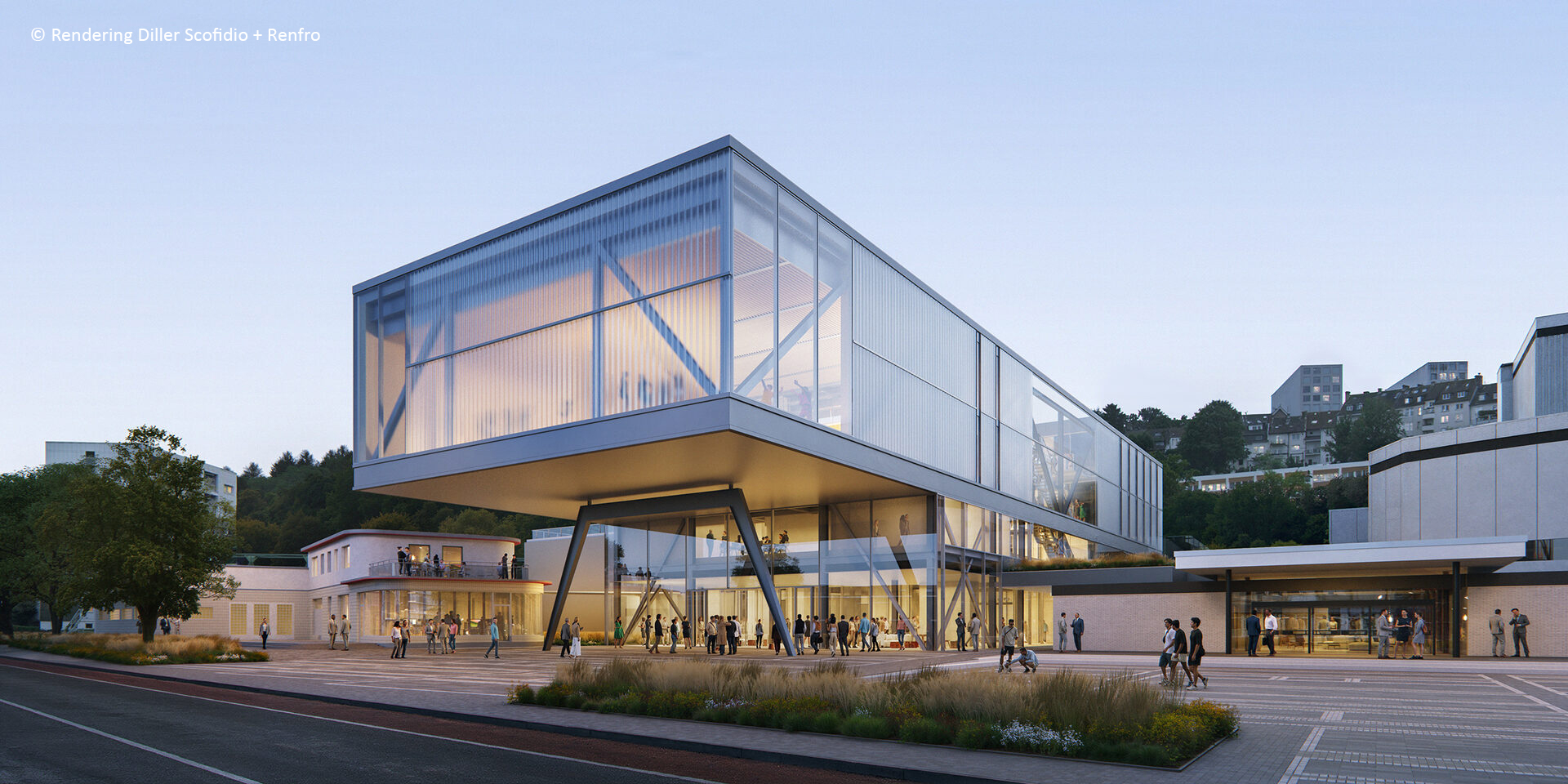 Aktualisierte Ansicht des zukünftigen Pina Bausch Zentrums von Diller Scofidio + Renfro