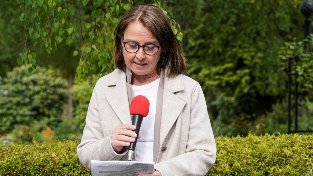 Foto: Rednerin Katharina Pött